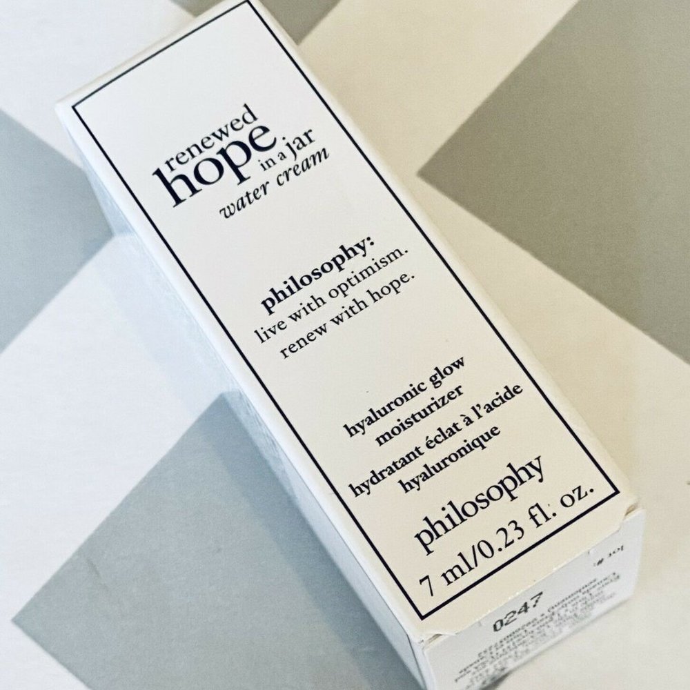 philosophy Renewed Hope In A Jar Water Cream Hyaluronic Glow Moisturizer 0.23oz